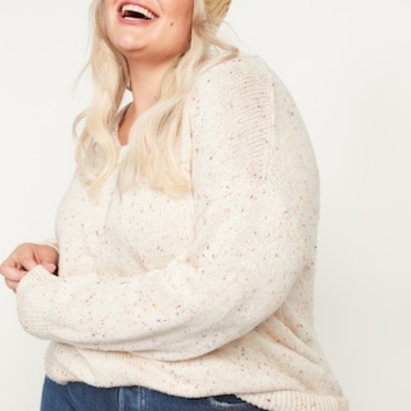 Old Navy Sweaters - NWT Oversized Voop-Neck Cotton Stretch Tunic Sweater